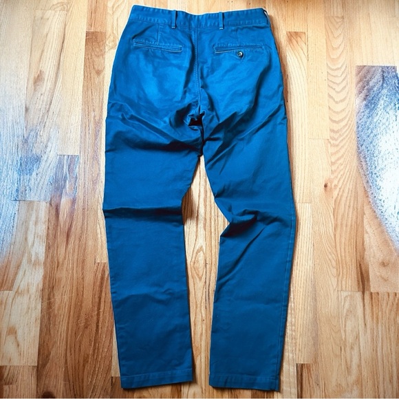 Saturdays NYC Men’s 32/31 Blue 5 Pocket Mid-rise Straight Leg Chino Pants - Picture 2 of 9
